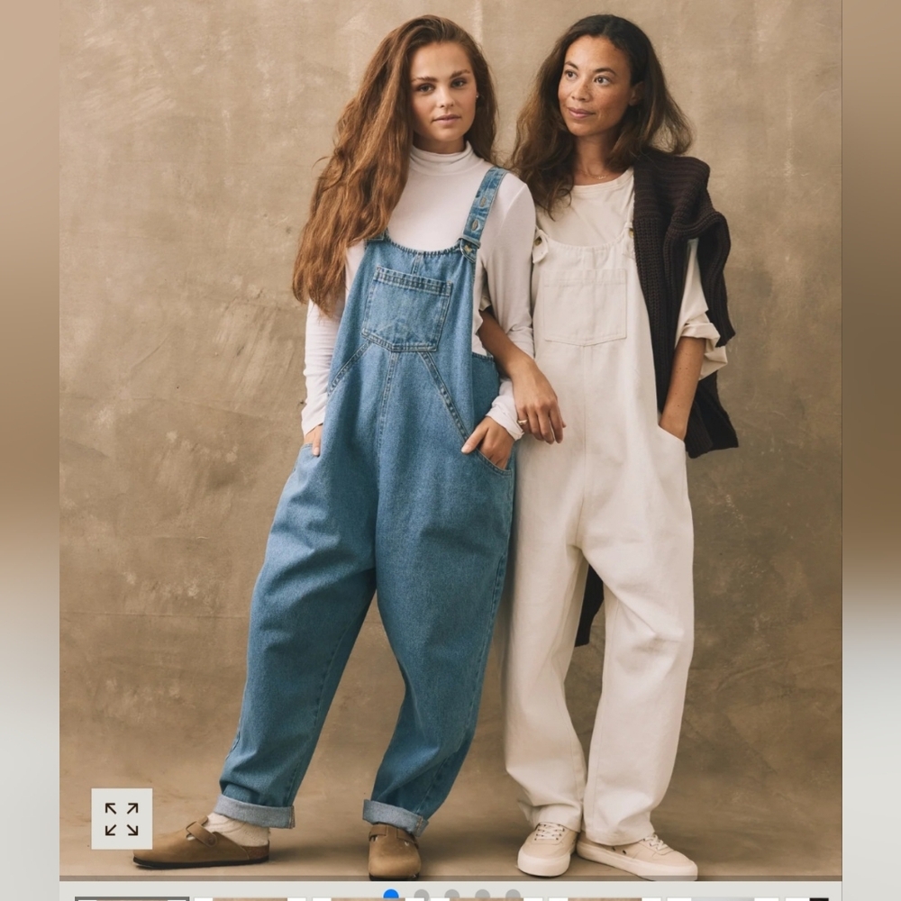 The Oversized Denim Dungaree - The Simple Folk